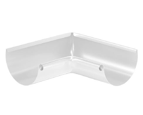 Водосток Aquasistem, система 150/100 - Угол желоба, внутренний 90° RAL 9003 Белый купить в Кимрах