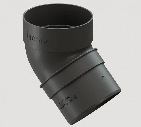 Колено 45˚ПВХ Docke STANDART серый купить в Кимрах