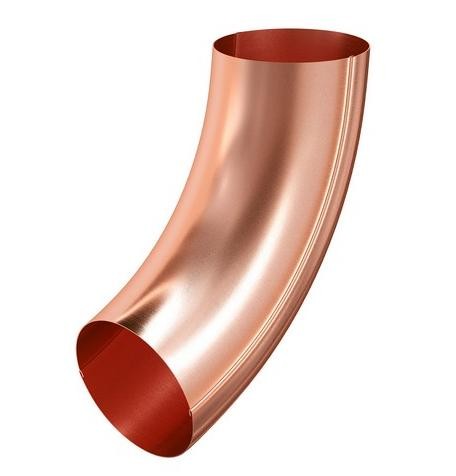 Водосток Aquasistem, система 125x90 - Колено трубы универсальное медное купить в Кимрах