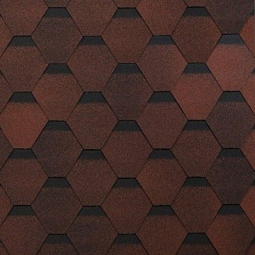 Гибкая черепица Shinglas, коллекция Оптима – Красный купить в Кимрах