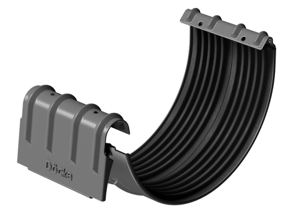 Соединитель желобов D125 Döcke STAL PREMIUM Графит, (RAL 7024) купить в Кимрах