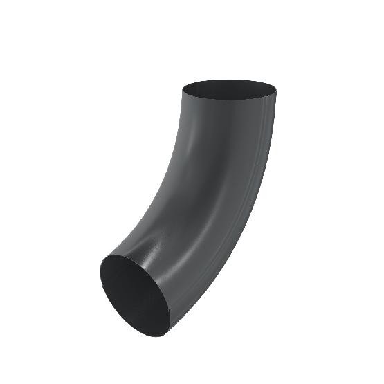 Водосток Aquasistem, система 150/100 - Колено трубы RAL 7024 Тёмно-серый купить в Кимрах