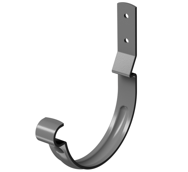 Карнизный крюк короткий (гнутый) D125 Döcke STAL PREMIUM Графит, (RAL 7024) купить в Кимрах