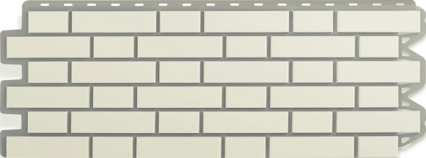 Фасадная панель Альта-Профиль, Кирпич Клинкерный, Белый купить в Кимрах