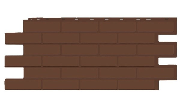 Фасадная панель T-Siding Кирпич Модерн Эко Браун купить в Кимрах