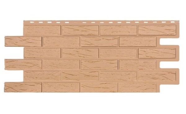 Фасадная панель T-Siding Кирпич Саман Эко Крем купить в Кимрах